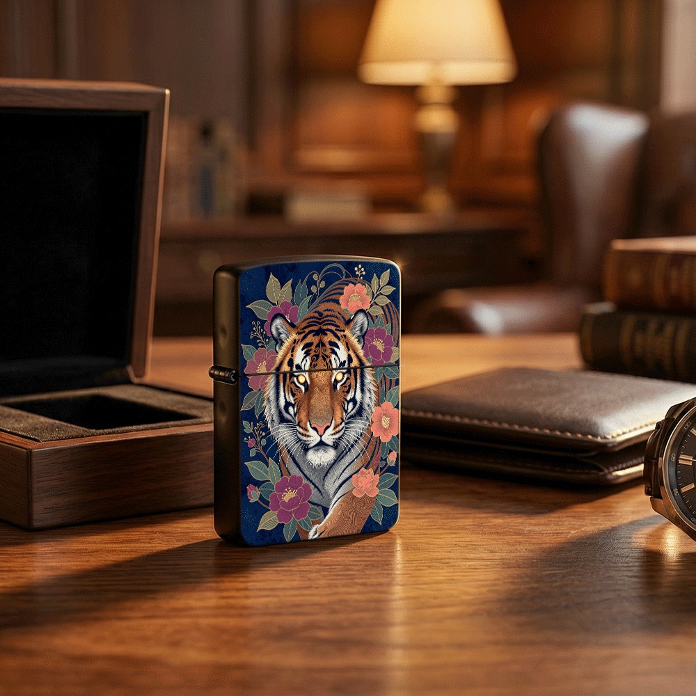 Vintage Collectibles & More Llc Photos - Çiçekli Oryantal Çiçek Desenli Çakmak, Vintage
