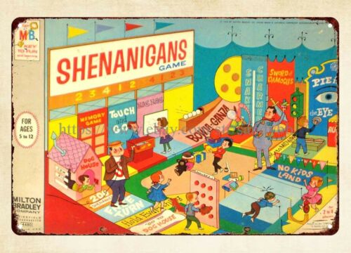 Vintage Collectible Stores - Shenanigans Masa Oyunu 1964 metal teneke