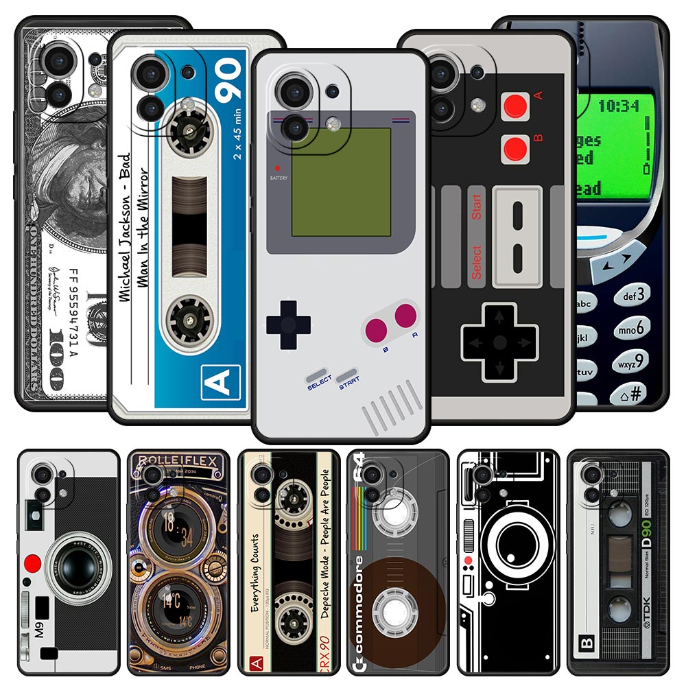 Vintage Game Collection - Vintage Bant Kamera Gameboy telefon kılıfı