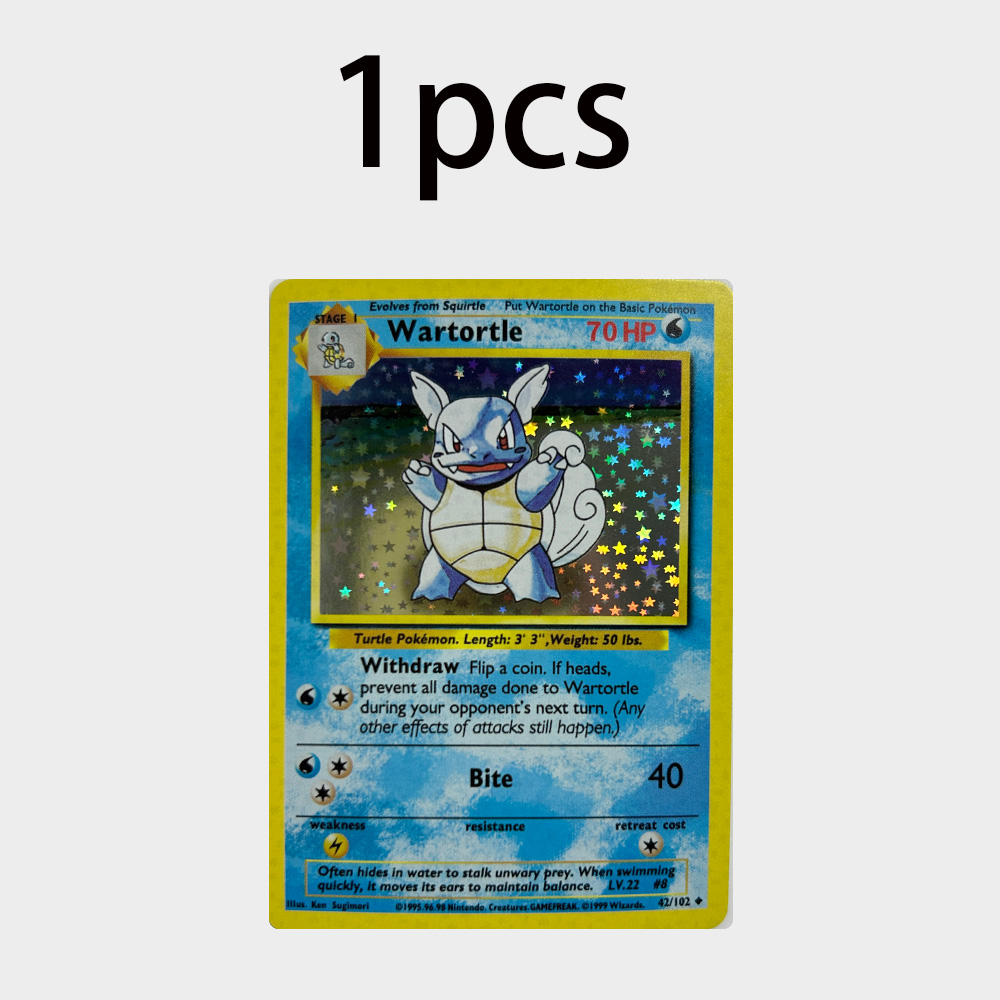 Vintage Pokemon Collectible - DIY PTCG Anime Wartortle Vintage Ticaret