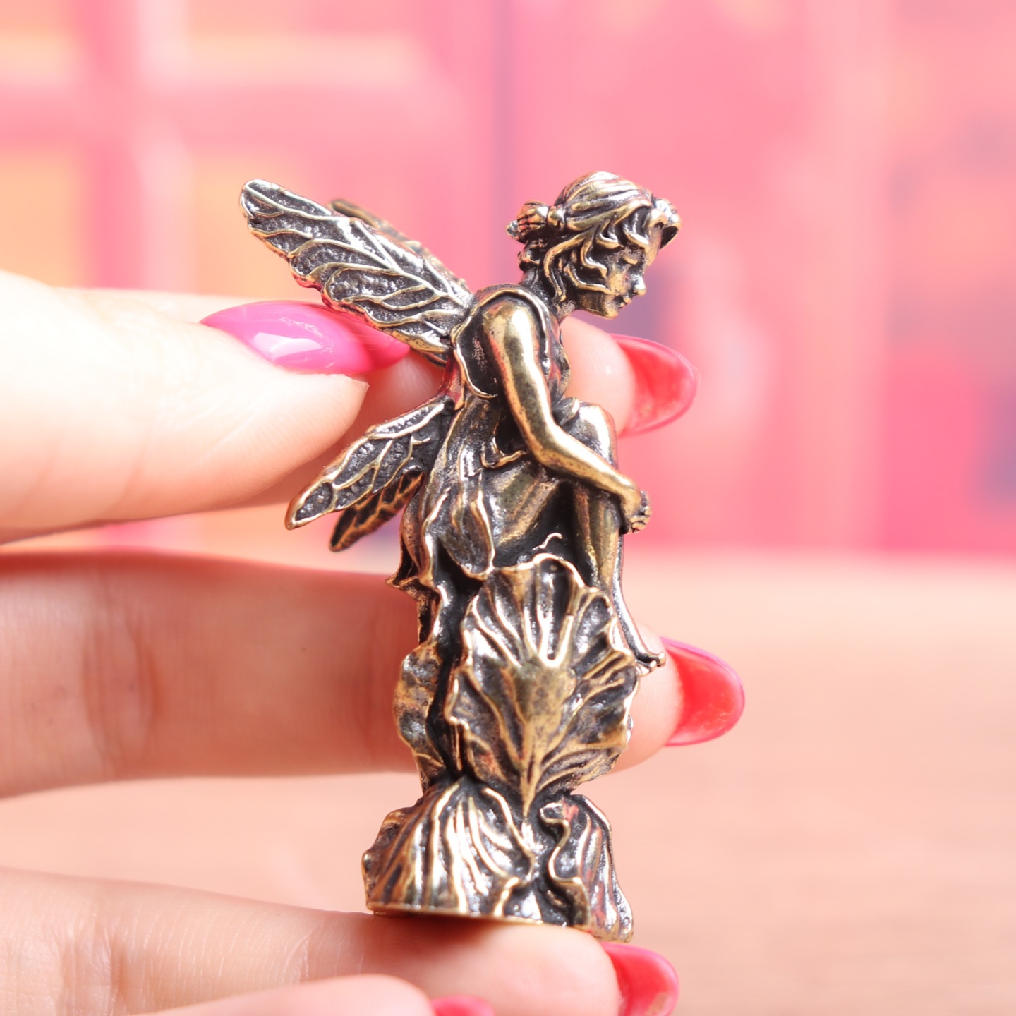 Vintage Pirinç Peri Figürü Fan - Vintage Fairy Figurines Collectible incelemesi ve fiyatı