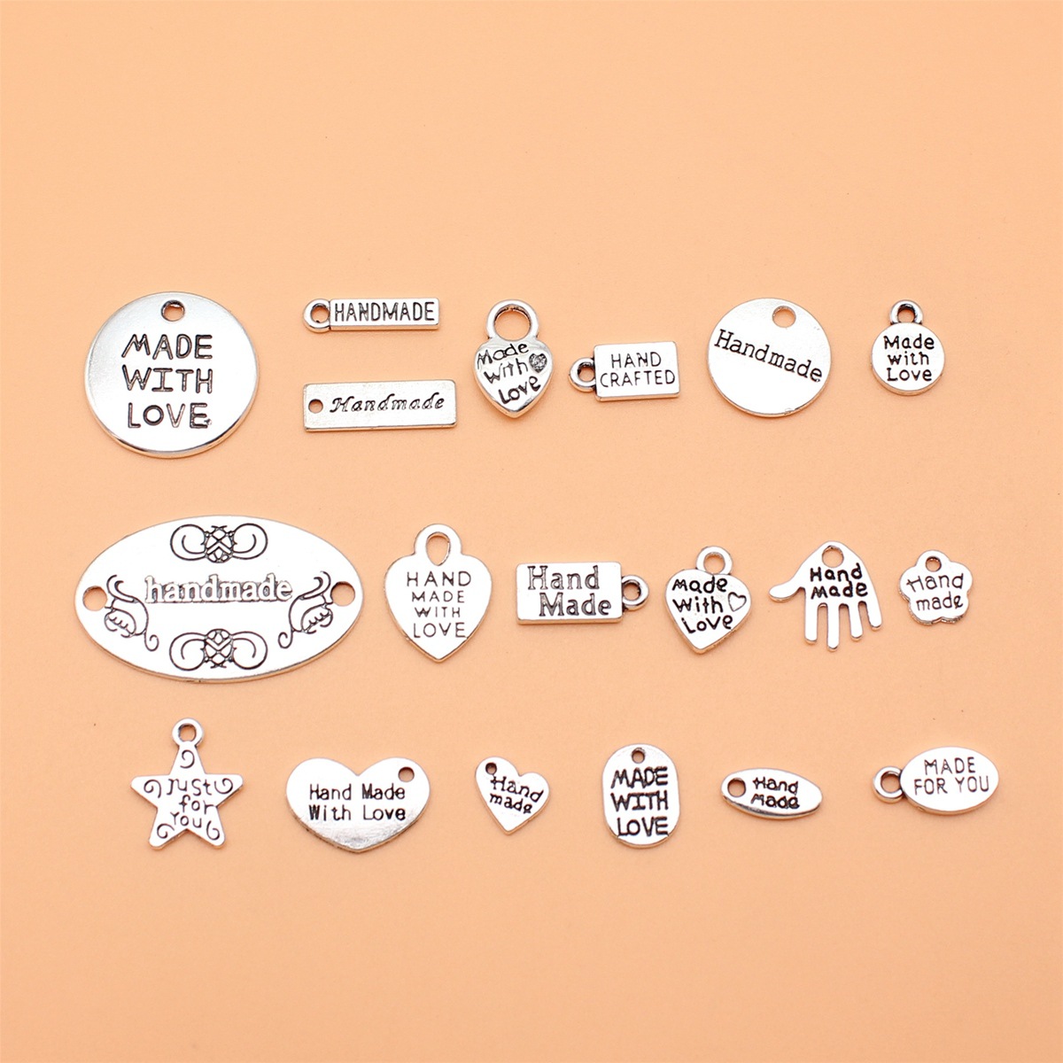 19 adet antik gümüş renk el ya - Vintage Collectible Jewelry incelemesi ve fiyatı