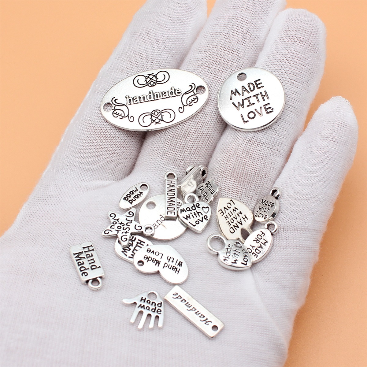 19 adet antik gümüş renk el ya - Vintage Collectible Jewelry incelemesi ve fiyatı