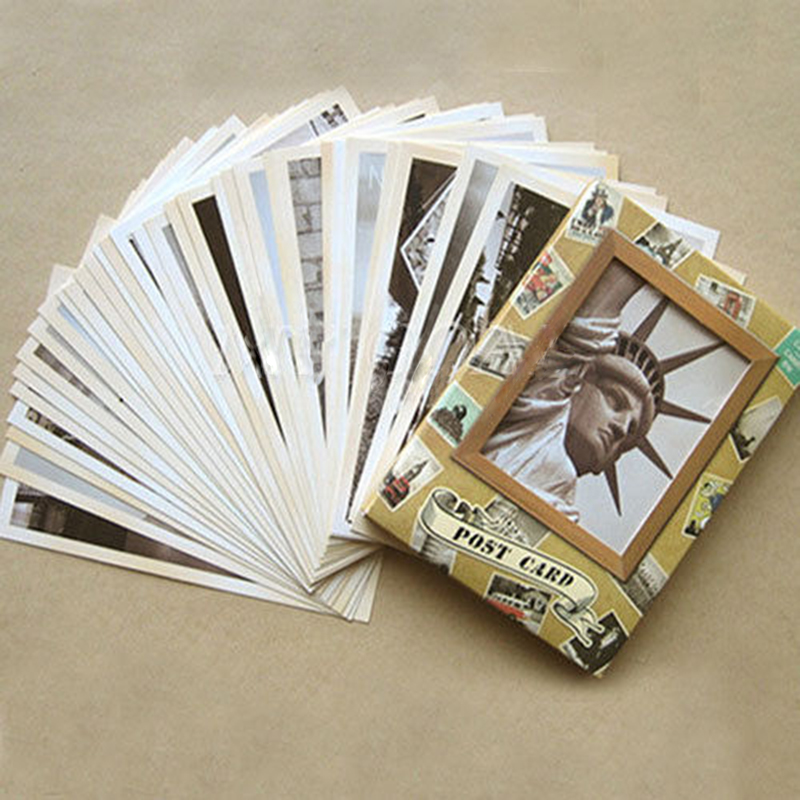 Yeni 32 adet Vintage ünlü bina - Collectible Vintage Greeting Cards incelemesi ve fiyatı